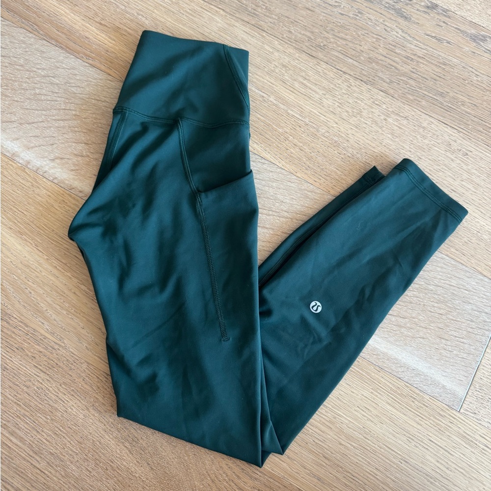 Lululemon Wunder Train High rise Leggings 25” Green